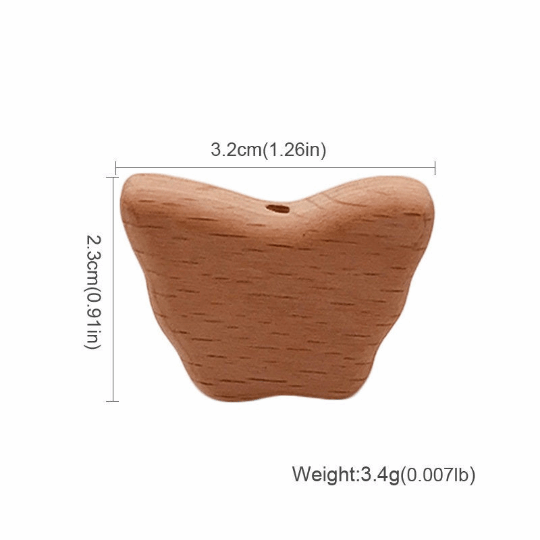 Butterfly Beech Beads 32*23mm