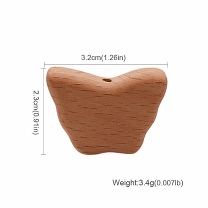 Butterfly Beech Beads 32*23mm