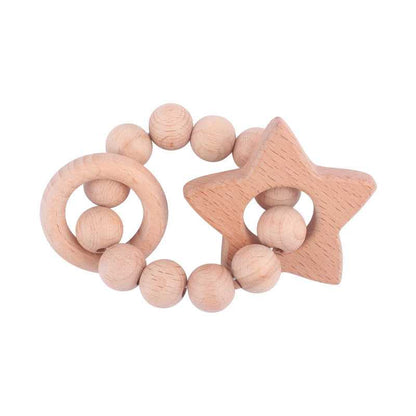 Beech Wood Teething Ring Ratle