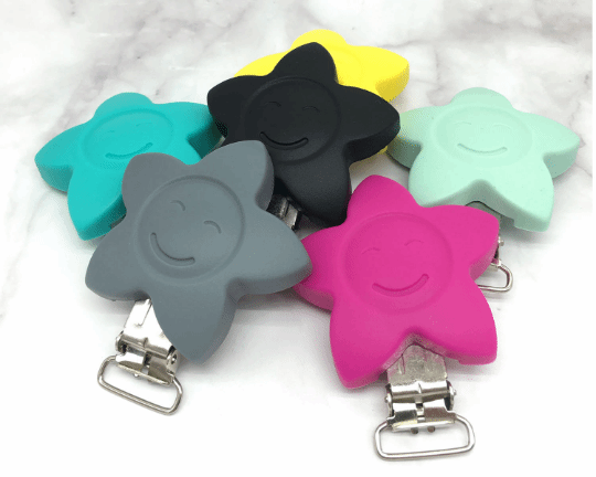 Silicone Star - Pacifier Clip