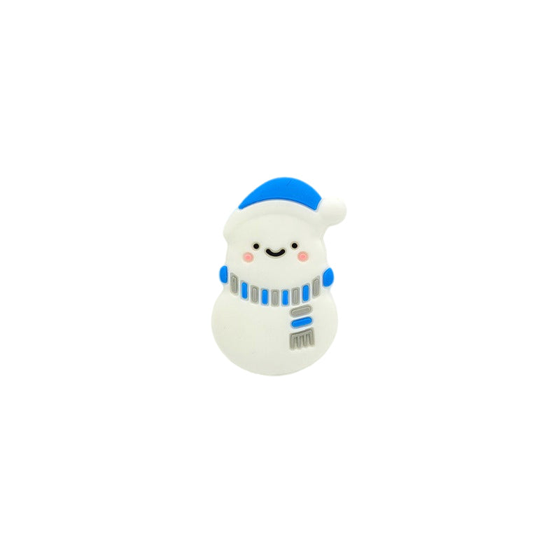 Snowman Silicone Beads - 35*22mm