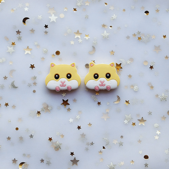 Squirrel Silicone Beads 31*25mm