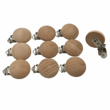 Beech Wood - Pacifier Clip 30mm