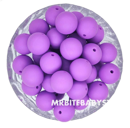 12/15mm Round Silicone Beads #1 - #24