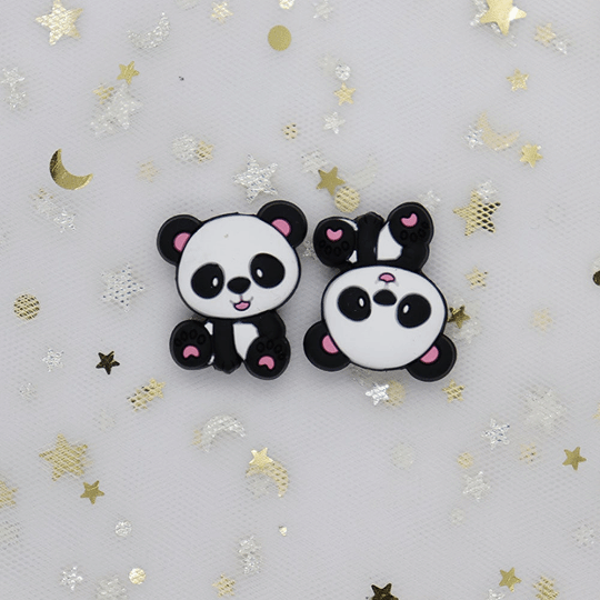 Panda Silicone Beads 26*25MM