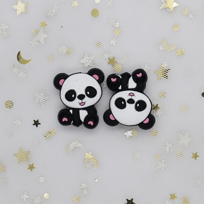 Panda Silicone Beads 26*25MM