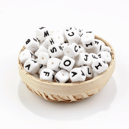 Alphabet Silicone Letters Beads 12*12mm
