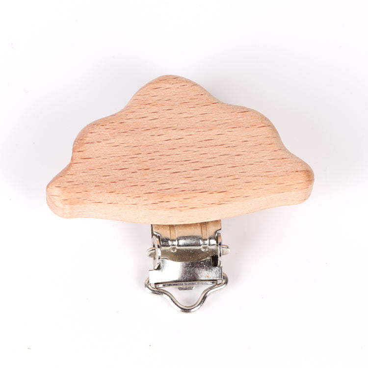 Wooden Animal Pacifier Clip