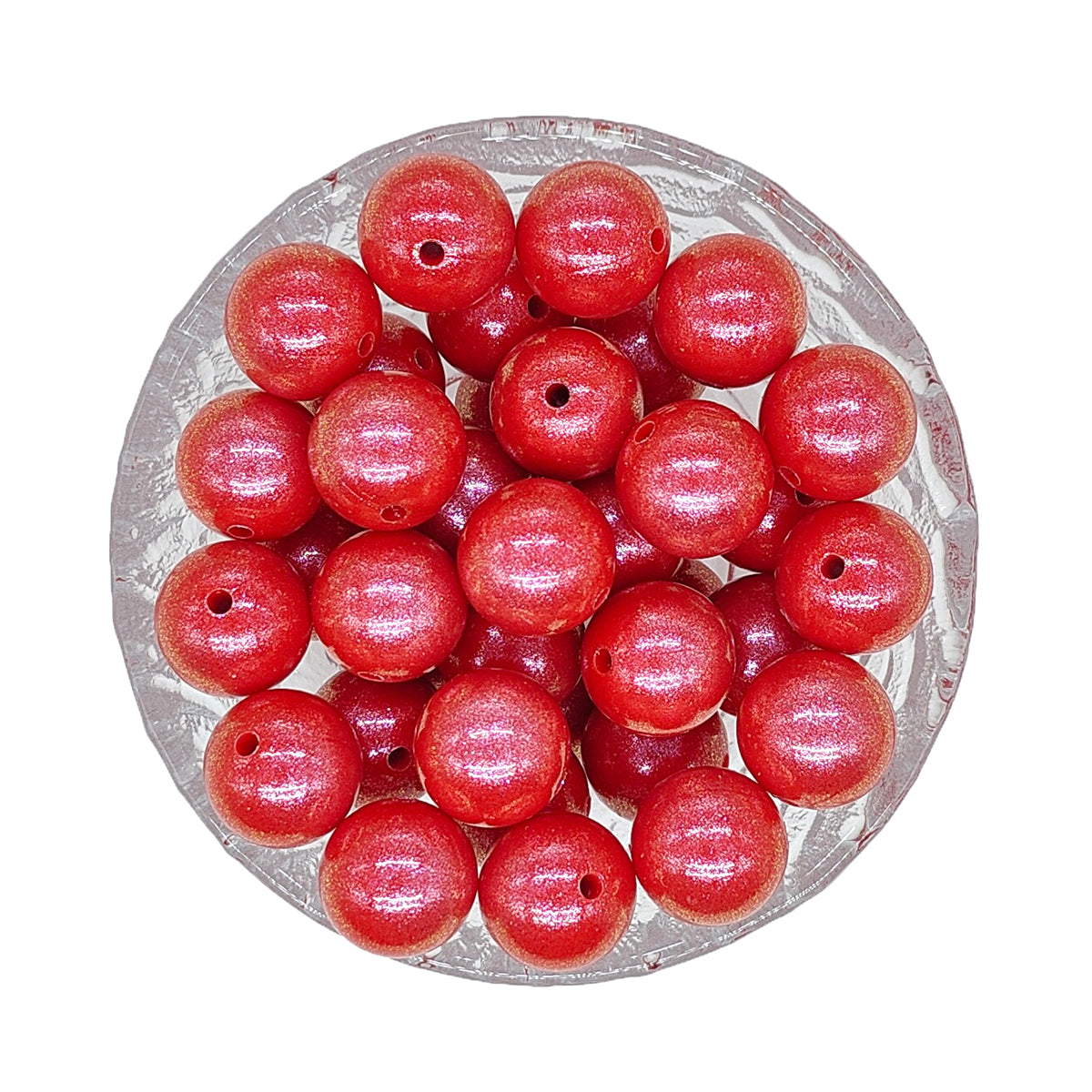 15mm Opal Round Glossy Silicone Beads