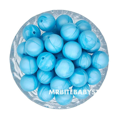 12/15mm Round Silicone Beads #50 - #73