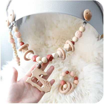 Deer Pram Garland Rattles Set