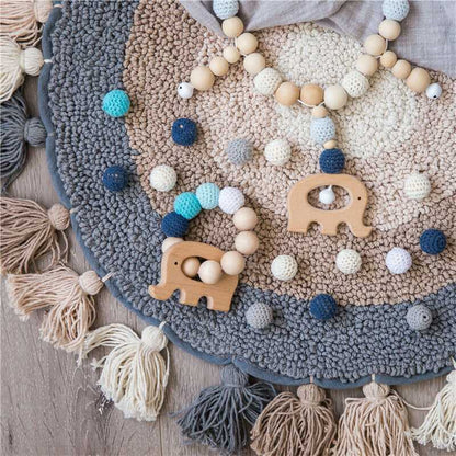 Elephant Rattles Pram Garland