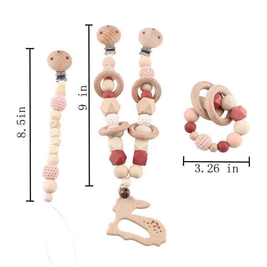 Deer Pram Garland Rattles Set