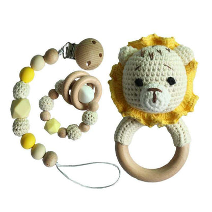 Lion Crochet Rattle Toys Set
