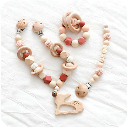 Deer Pram Garland Rattles Set