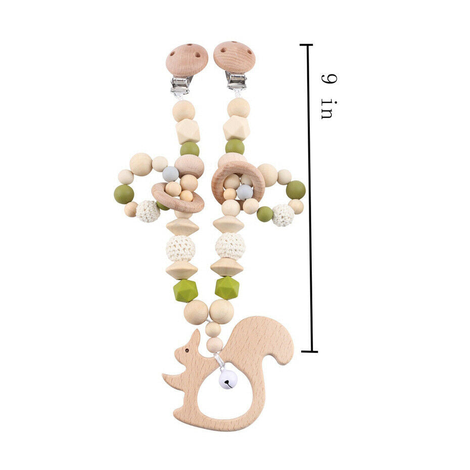 Squirrel Pram Garland Rattles Set
