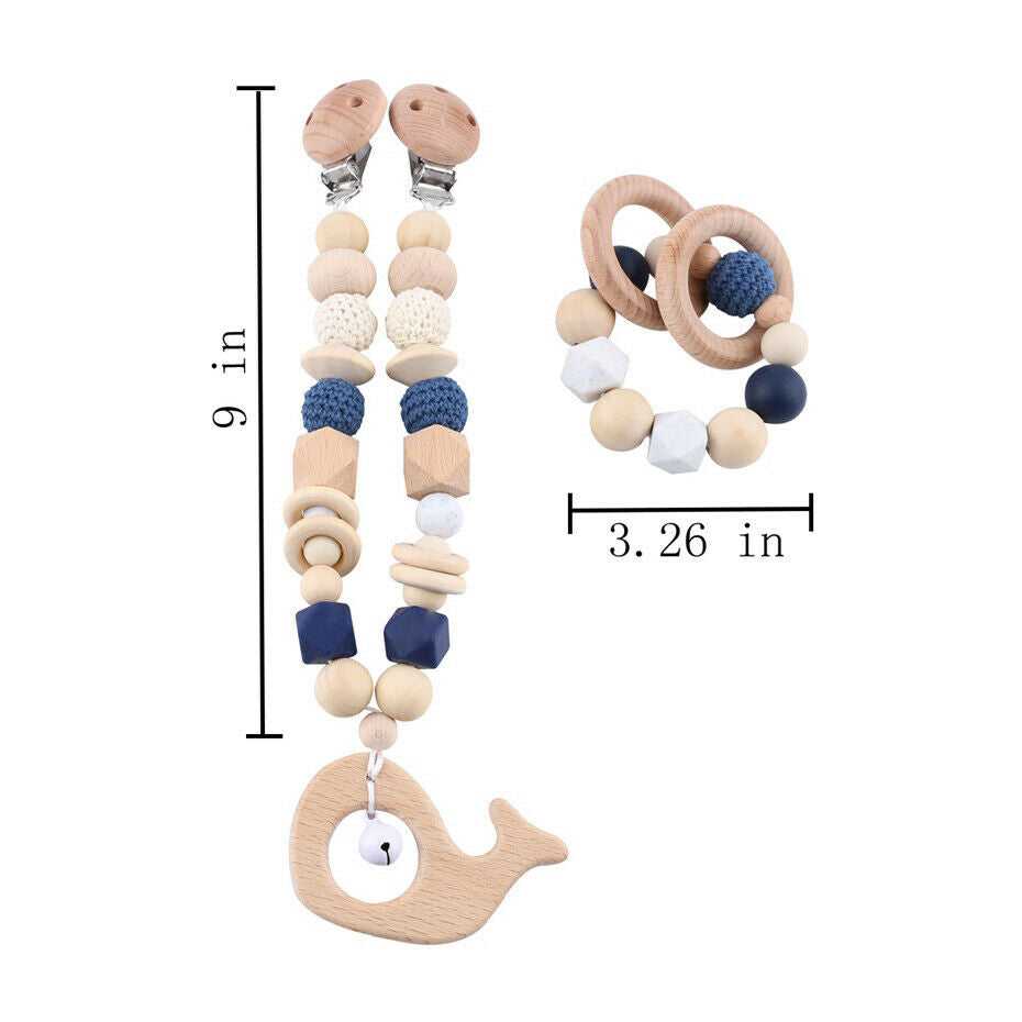 Whale Pram Garland Rattles Set