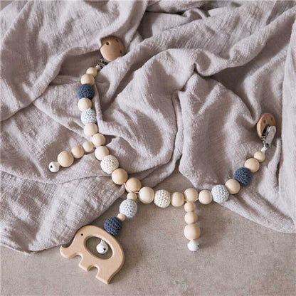 Elephant Rattles Pram Garland