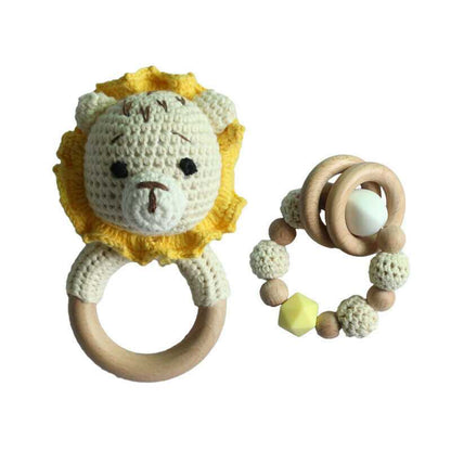 Lion Crochet Rattle Toys Set