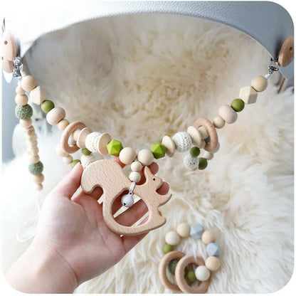 Squirrel Pram Garland Rattles Set