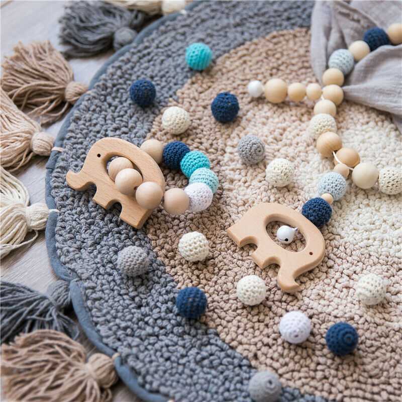 Elephant Rattles Pram Garland