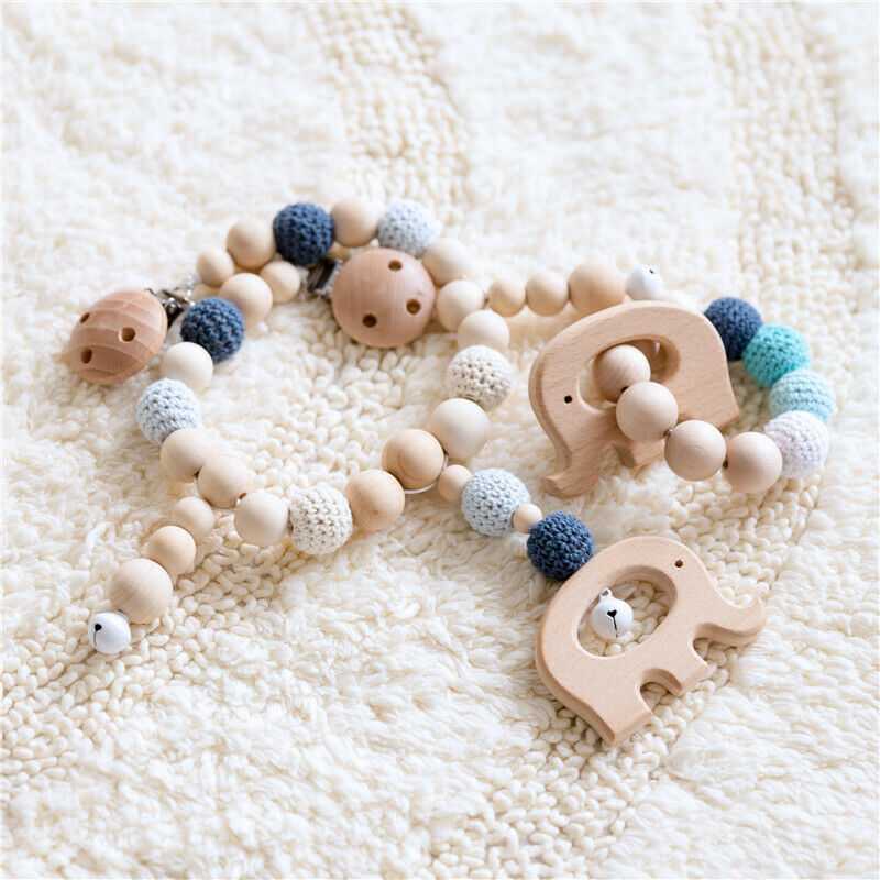 Elephant Rattles Pram Garland