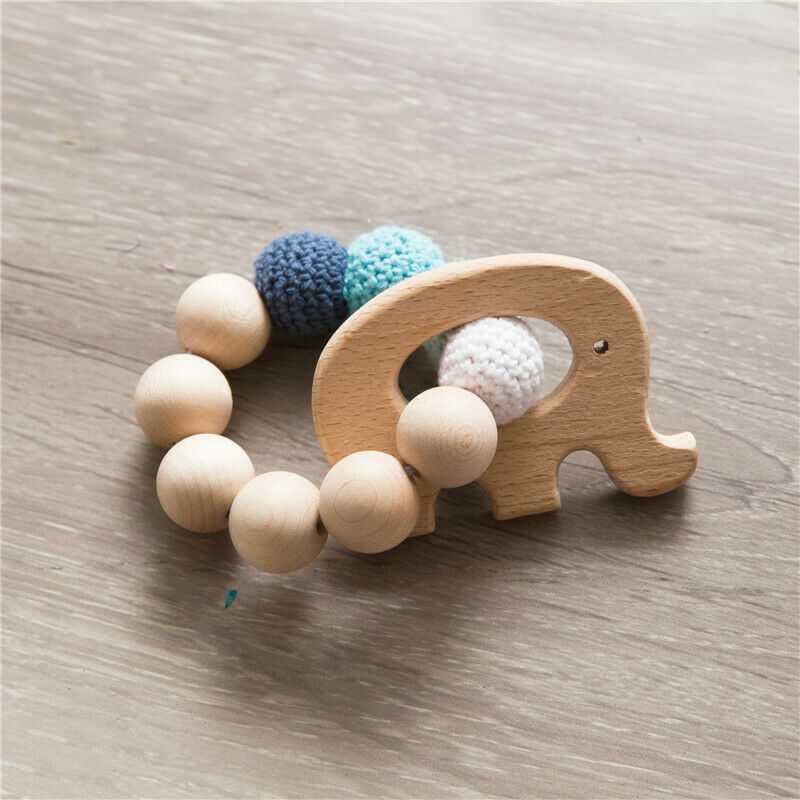 Elephant Rattles Pram Garland