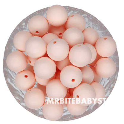 12/15mm Round Silicone Beads #50 - #73