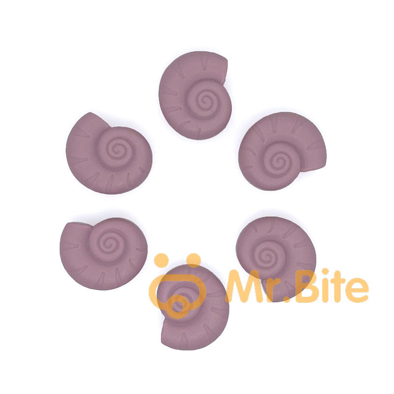 Snail Shell Silicone Beads 23*28mm