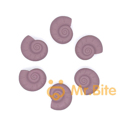 Snail Shell Silicone Beads 23*28mm