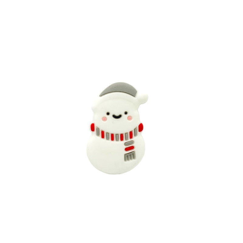 Snowman Silicone Beads - 35*22mm