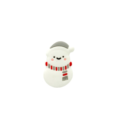 Snowman Silicone Beads - 35*22mm