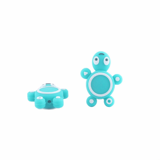Turtle Silicone Beads 22.34*29.23mm