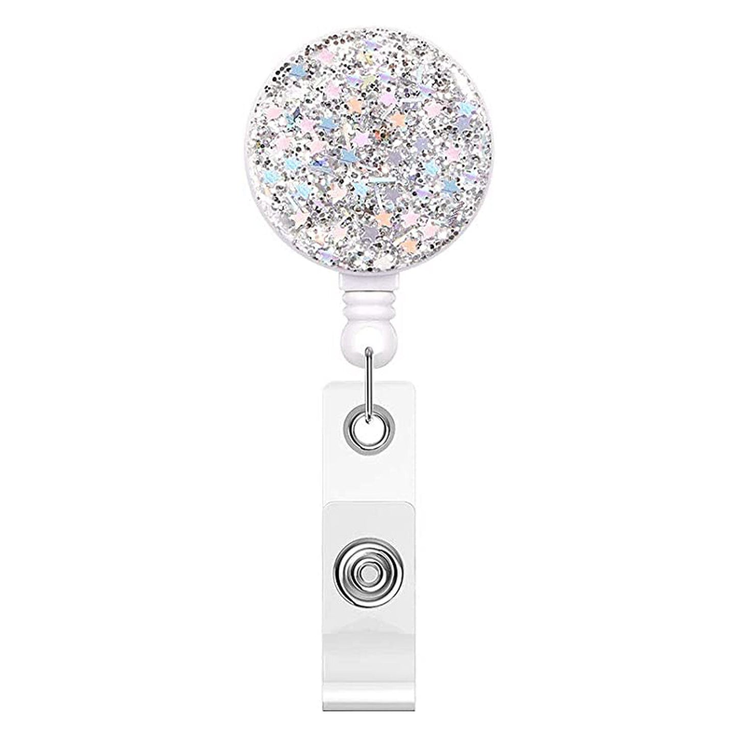 Glitter Retractable Badge Reel