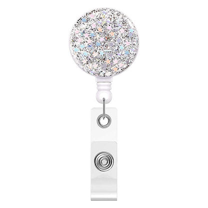Glitter Retractable Badge Reel