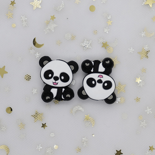 Panda Silicone Beads 26*25MM