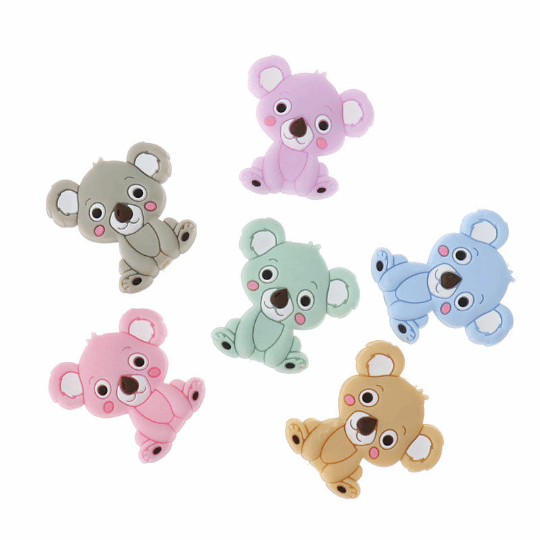 Koala Silicone Beads 2.7*2.85*8mm