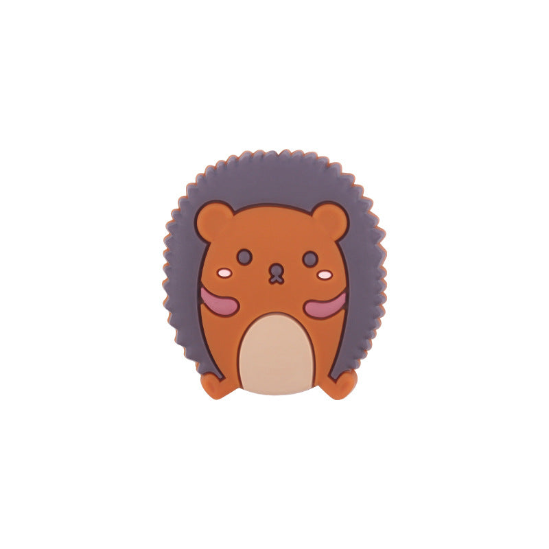 New - Hedgehog Silicone Beads - 34*30mm