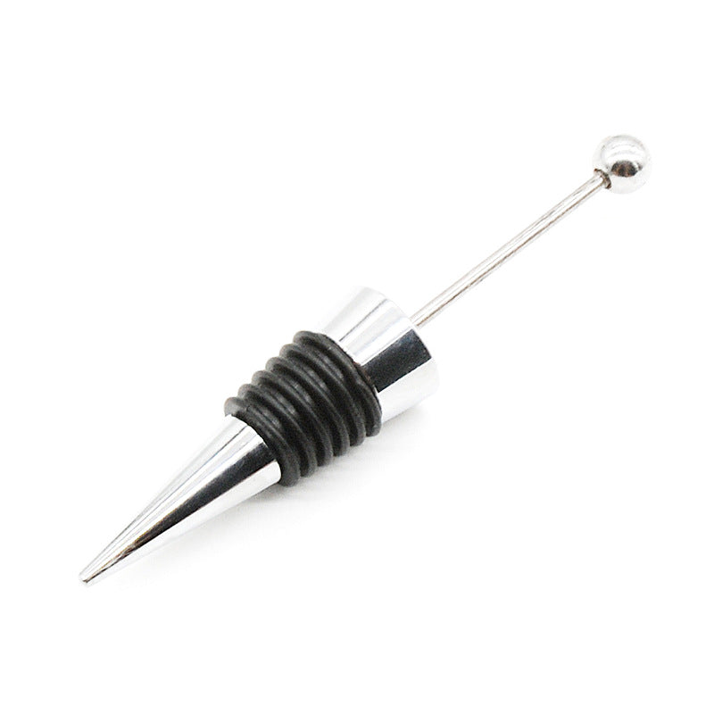 2Pcs/Lots Beadable Wine Stopper Blank - Add Beads