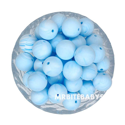 12/15mm Round Silicone Beads #50 - #73
