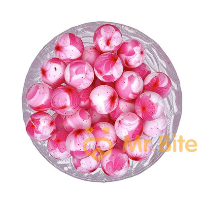 15mm New Print Silicone Beads