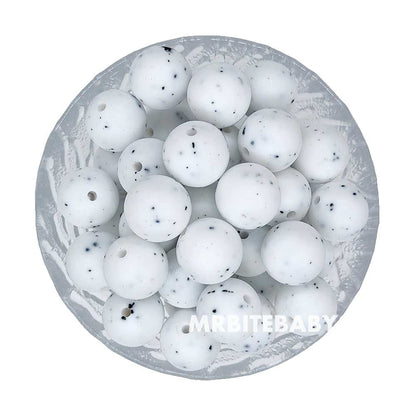 12/15mm Round Silicone Beads #50 - #73