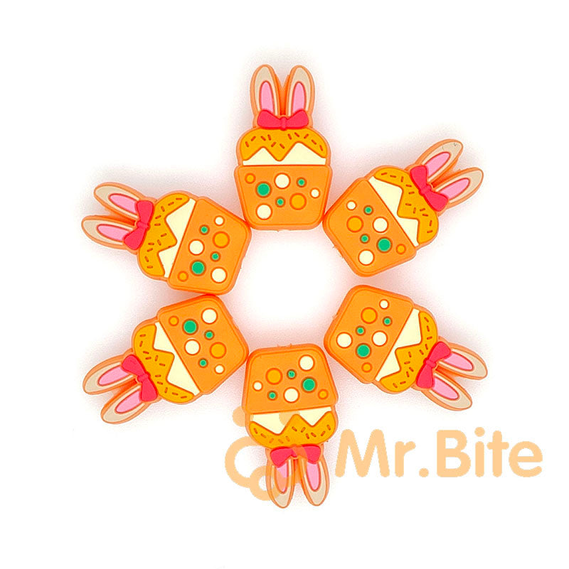 Easter Eggs Bunny Chicken Silicone Focal Beads