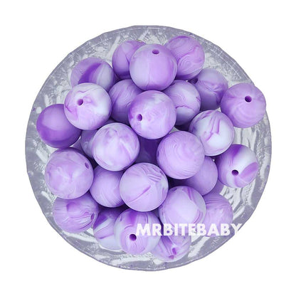 12/15mm Round Silicone Beads #50 - #73