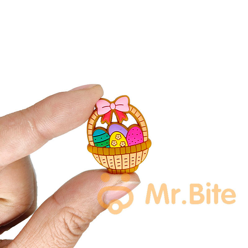 Easter Eggs Bunny Chicken Silicone Focal Beads