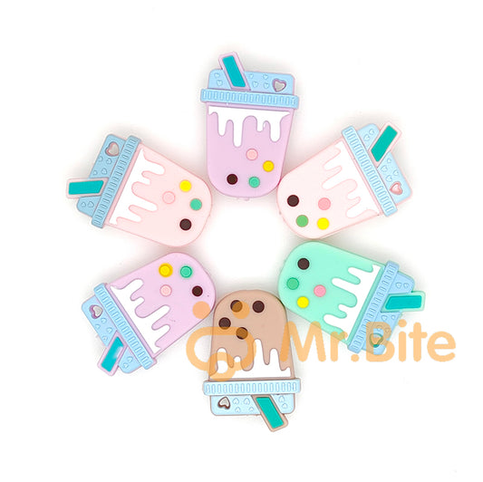 MilkShake Cup Silicone Beads - 34*23mm