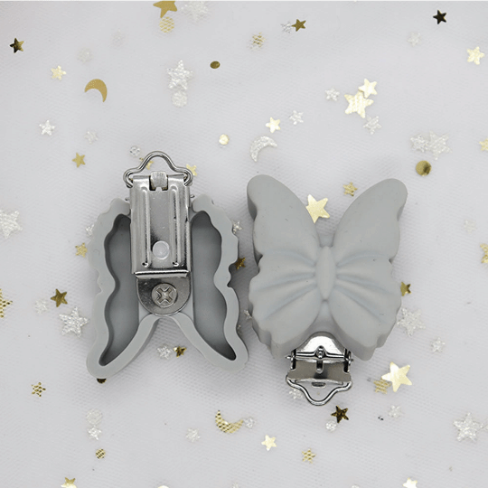 Butterfly Silicone Pacifier Clips