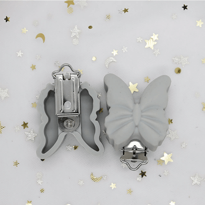 Butterfly Silicone Pacifier Clips