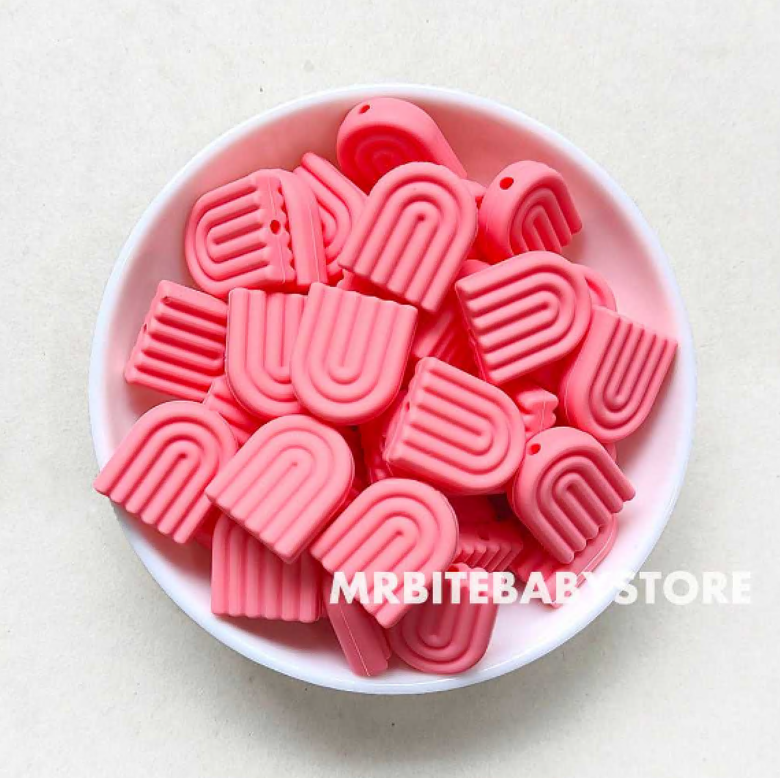 Rainbow Silicone Beads - 20*17mm