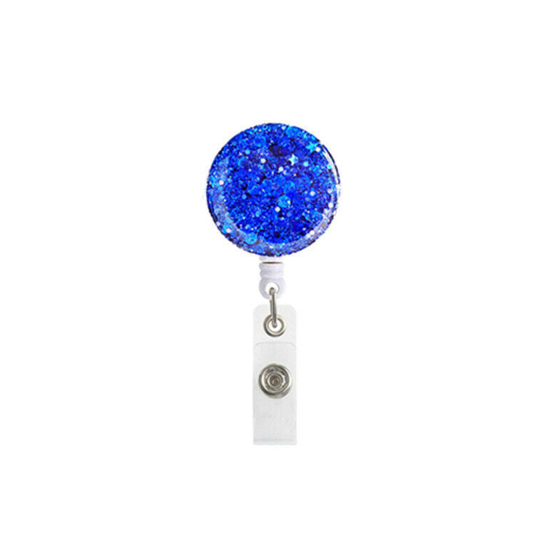 Glitter Retractable Badge Reel